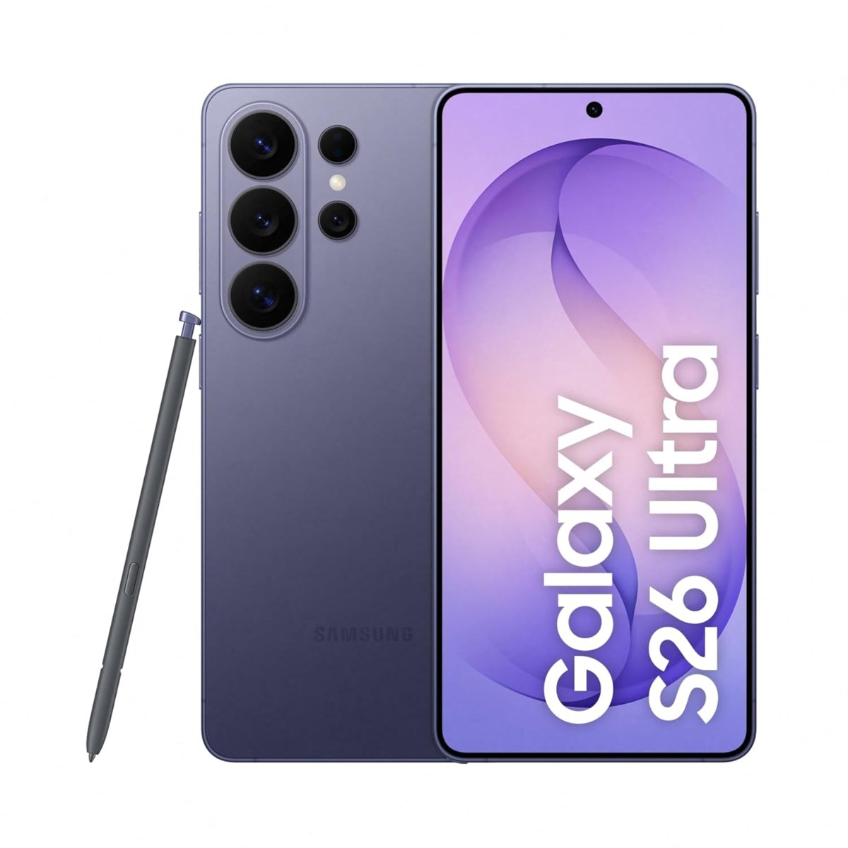 samsung galaxy s26 ultra 5g (cobalt violet, 12gb ram, 512gb storage) with built-in privacy display, ai phone, photo assist, creative studio, 200mp camera, 5000mah battery and snapdragon 8 elite gen 5